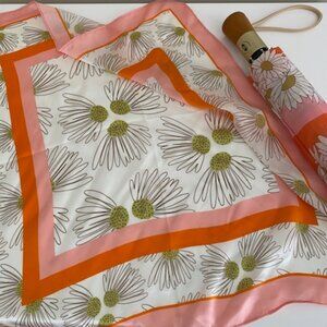 Spartina 449 Audubon Daisy Stripe Umbrella plus scarf